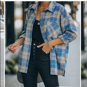 Vici Hannah soft plaid shacket